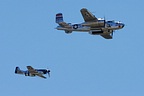 P-51 Mustang with the B-25 Mitchell