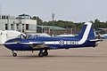 Jet Provost T.3A, G-BWDS (previously XM424), operated by Air Atlantique Classic Flight in a non-standard Blue Diamonds Hunter scheme arrives on Friday.