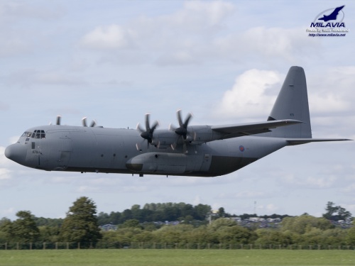 Royal Air Force Hercules transport at the Royal International Air Tattoo 
