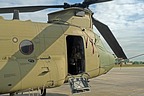 Close up of the front section of this CH-47F Chinook