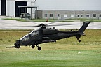 AH-129C taking off from the field at “Francesco Baracca” airport