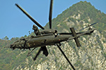 AH-129 and UH-90 helicopters in the Italian mountains