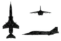 Mitsubishi F-1 3view