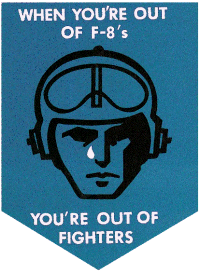F-8 Gunfighter sticker