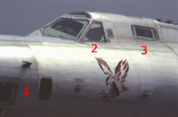 Tu-22 crew locations