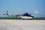 The Mi-17 in the colorful Bosnia-Herzegovina color scheme