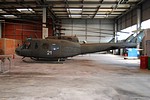 UH-1H with disassembled rotor