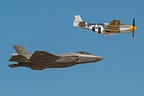 USAF Heritage Flight P-51D F-35A