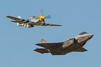 USAF Heritage Flight P-51D &  F-35A