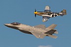 USAF Heritage Flight P-51D &  F-35A