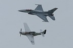 USAF Heritage Flight TF-51D & F-16