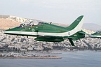Pre-show: Saudi Hawks formation flypast along the coast at Failiro