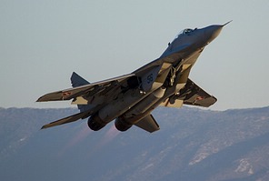 Polish MiG-29 Fulcrum display