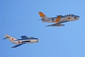Korean War reenactment: MiG-15 'Fagot' and F-86 Sabre together