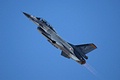 Using the F-16BM, on Sunday the demo was flown with a passenger