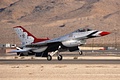 U.S. Air Force Thunderbirds leader landing