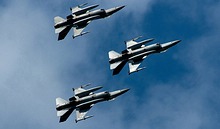BAF F-16 'Thunder Tigers' formation