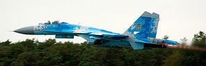 Ukrainian Air Force Su-27 take-off