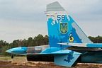 Ukrainian Air Force Su-27 'Blue 58' demo aircraft