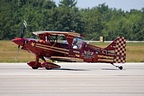 Dan Marcotte in his nicely painted Pitts