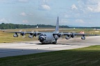 The MC-130E Hercules was on static display for the airshow