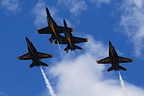 Blue Angels arrival and practise on Thursday