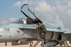 RCAF CF-18 Hornet Demo pilot