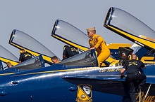 Blue Angels team leader and commanding officer Cdr Tom Frosh.