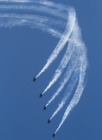 Blue Angels five-ship turn