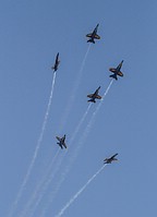 Blue Angels formation split