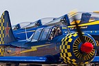 Red Eagles Yak-52 in front of the Blue Angels commander aircraft