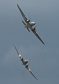 Douglas DC-3 display: C-53D and C-47A Skytrains together