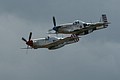 The Horsemen's P-51 Mustangs 'Fragile but Agile' and 'February'