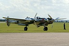 Red Bull P-38L-5 Lightning getting ready for action