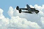 P-38L-5 Lightning high speed fly-by