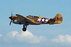 Curtiss P-40 taking off