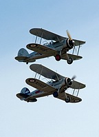 Flying Legends historical first: two Gloster Gladiators