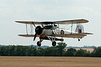 Swordfish of the Royal Navy Historical Flight arrived on Saturday, but due to a damaged rudder could not participate in the flying display