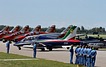 Frecce Tricolori #1 departing the flightline