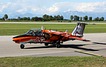 Austrian Air Force Saab 105OE taxiing past