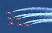 Patrouille Suisse formation display