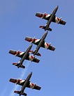 Frecce Tricolori fourship formation