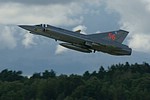 Saab J 35 Draken taking off