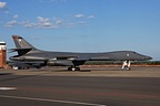B-1B Lancer with the B-52H in the background