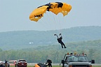 U.S. Army Golden Knights precision landing