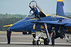 USN Blue Angels Lt Ryan Chamberlain ready to strap in