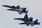 USN Blue Angels main formation break