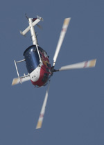 Red Bull BO-105 helicopter solo display