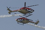 Indian Air Force helicopter display team 'Sarang'