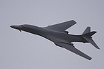 USAF B-1B Lancer on its high-speed fly-by